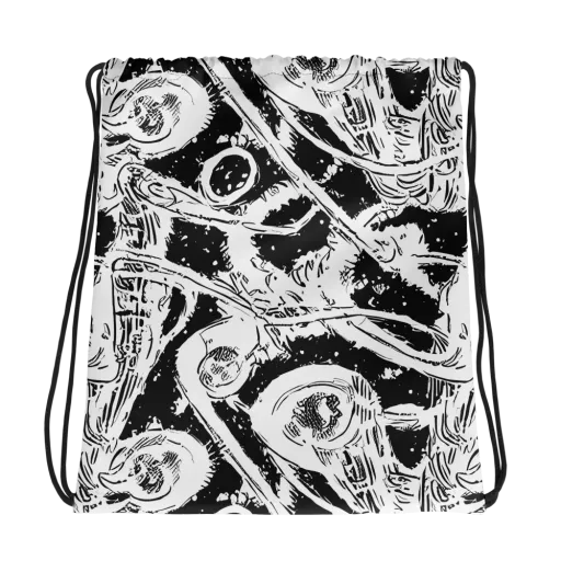 Ink Anatomy on a Drawstring Bag