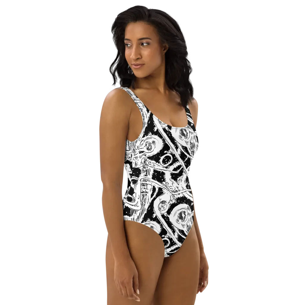 Ink Anatomy on One-Piece Swimsuit — Right