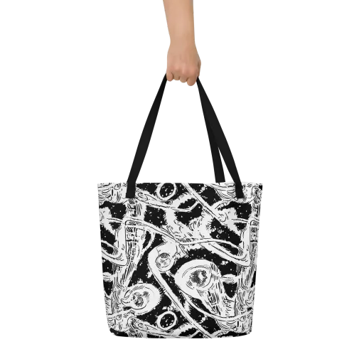 Ink Anatomy on a Large Tote Bag W/ Pocket