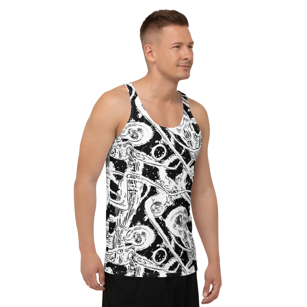 Ink Anatomy on Men's Tank Top — Right Front