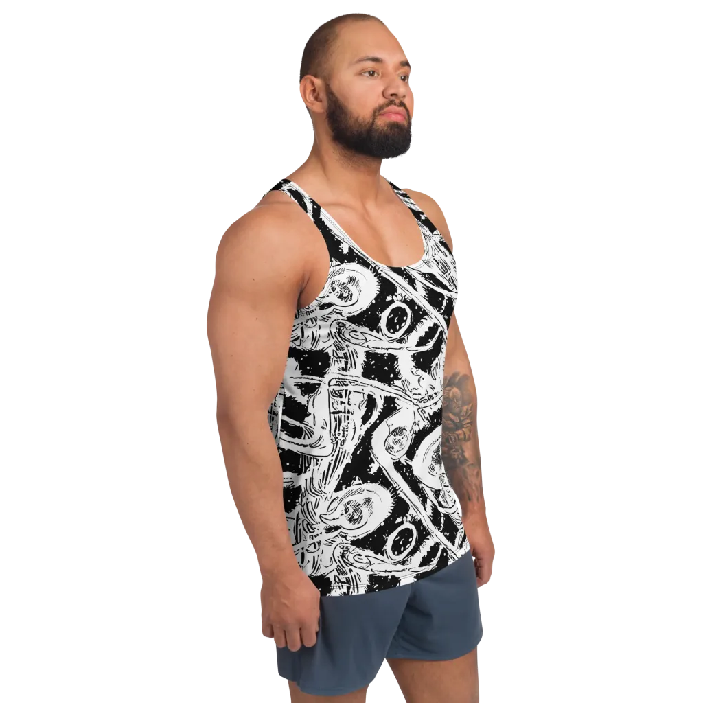 Ink Anatomy on Men's Tank Top — Right Front