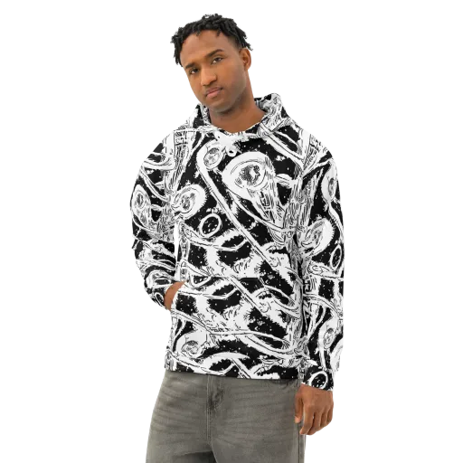 Ink Anatomy on a Cotton Hoodie