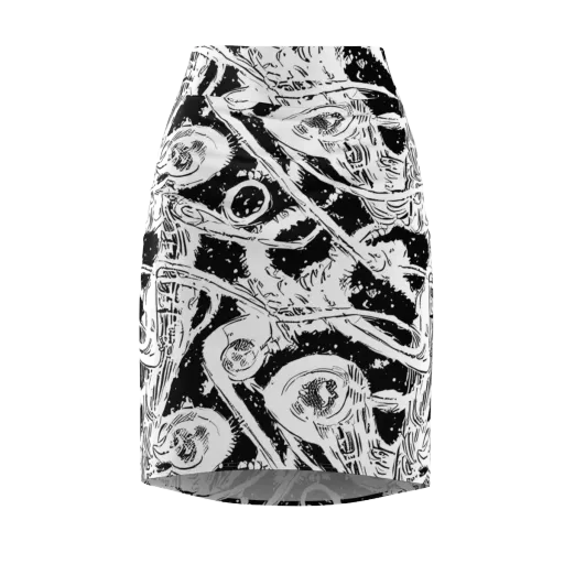 Ink Anatomy on a Pencil Skirt