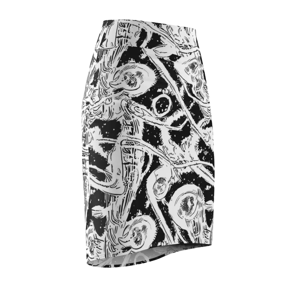 Ink Anatomy on Pencil Skirt — Front Side