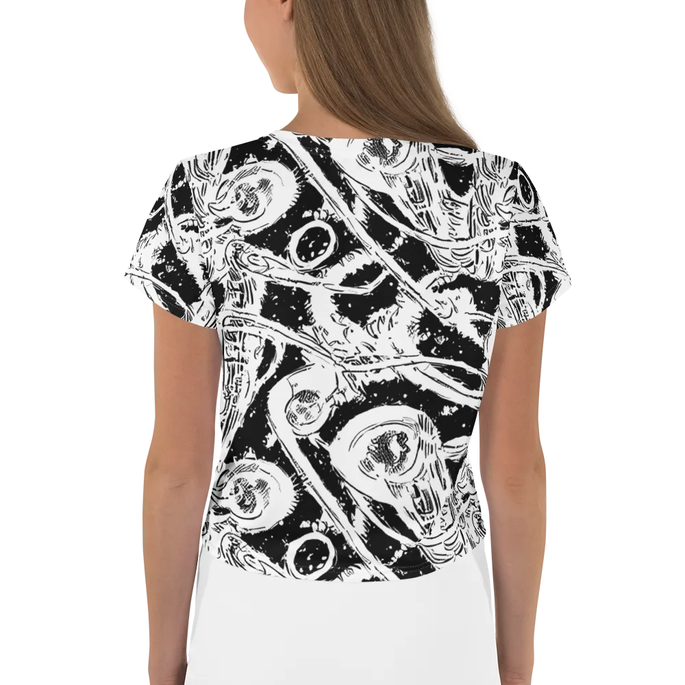 Ink Anatomy on Crop Tee — Back