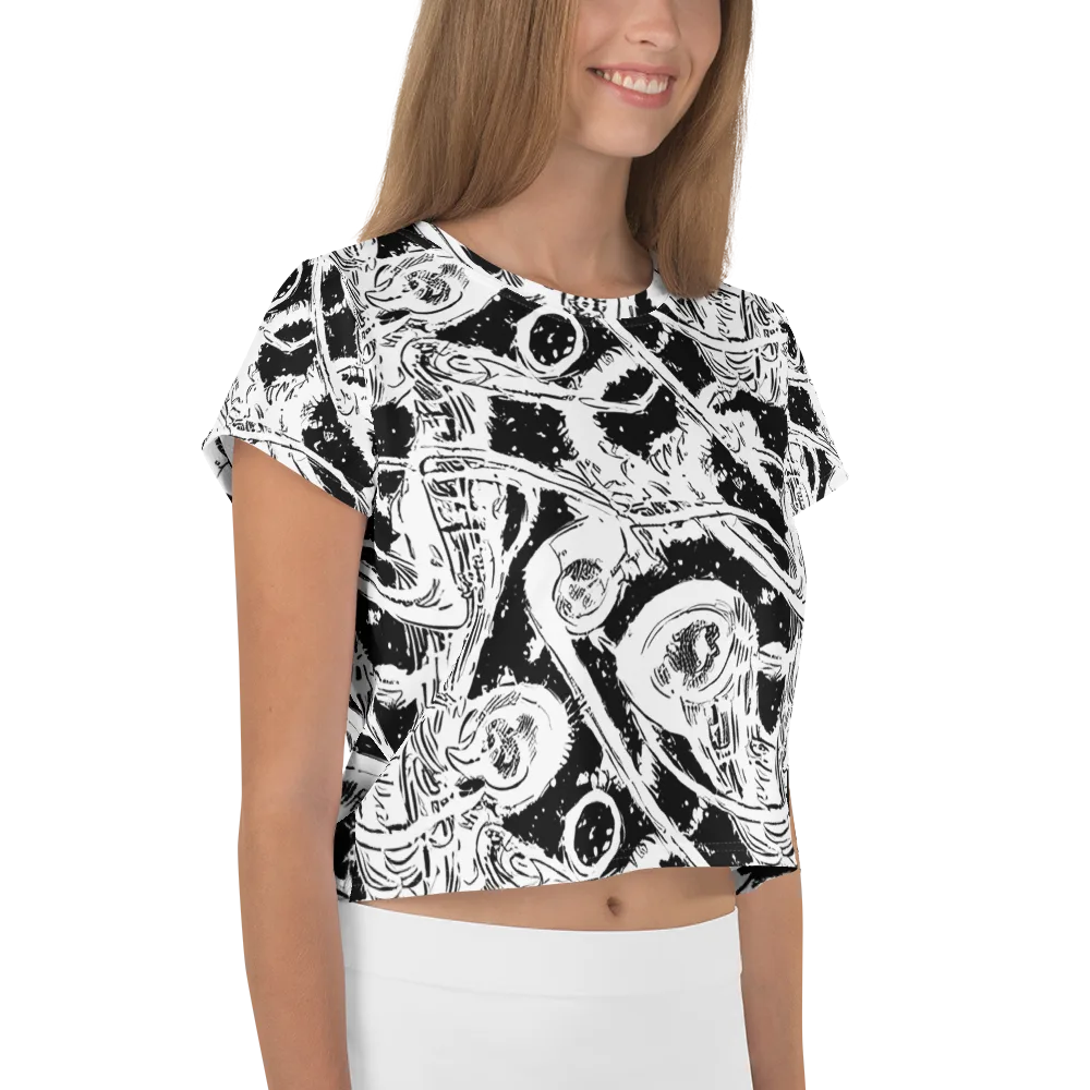 Ink Anatomy on Crop Tee — Right