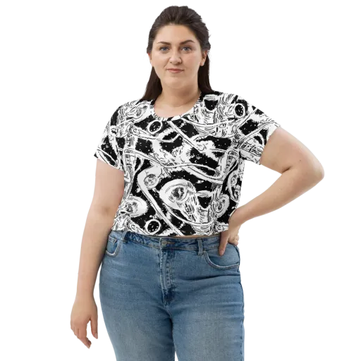 Ink Anatomy on a Crop Tee