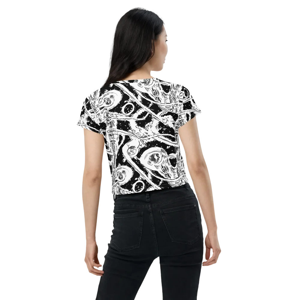 Ink Anatomy on Crop Tee — Back