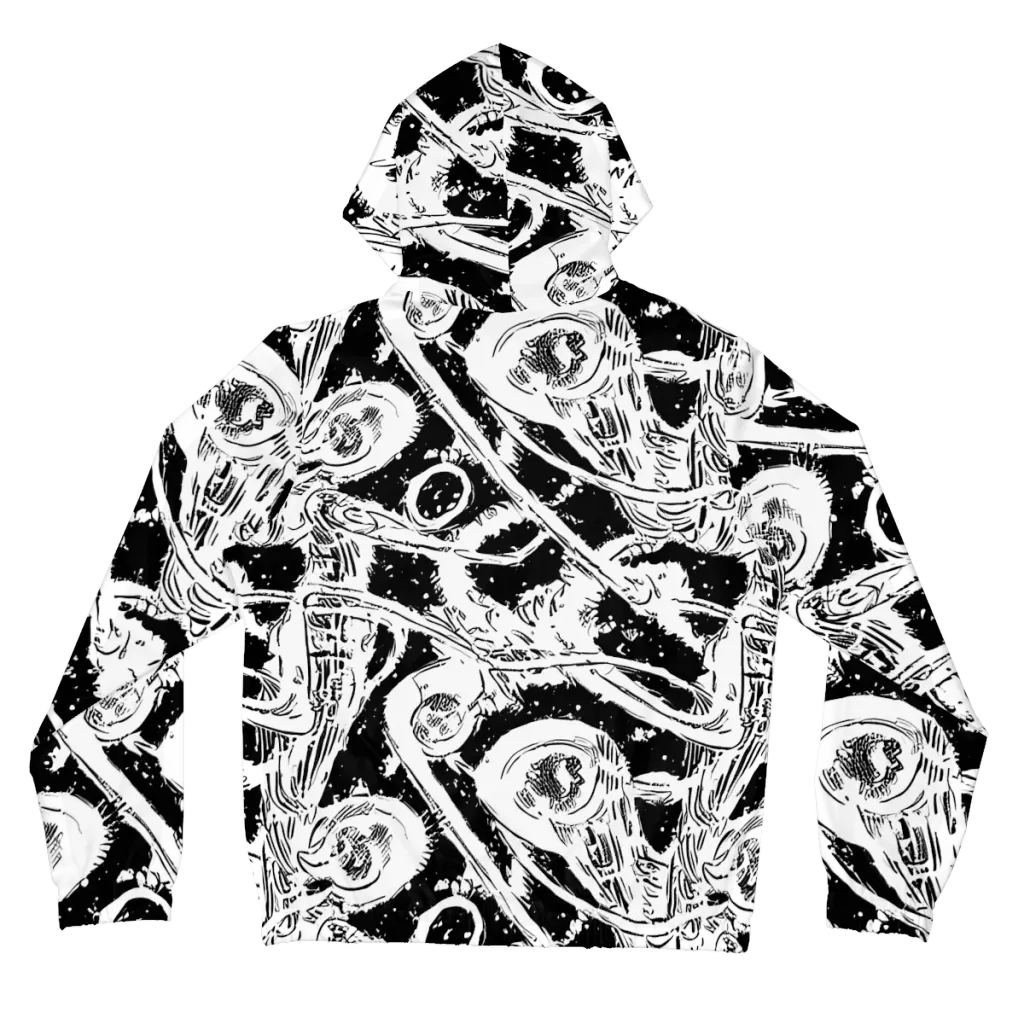 Ink Anatomy on Women's Full-Zip Hoodie — Back