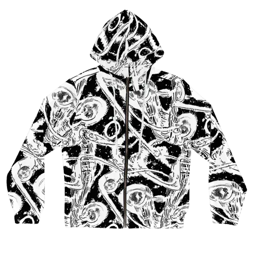 Ink Anatomy on a Women's Full-Zip Hoodie