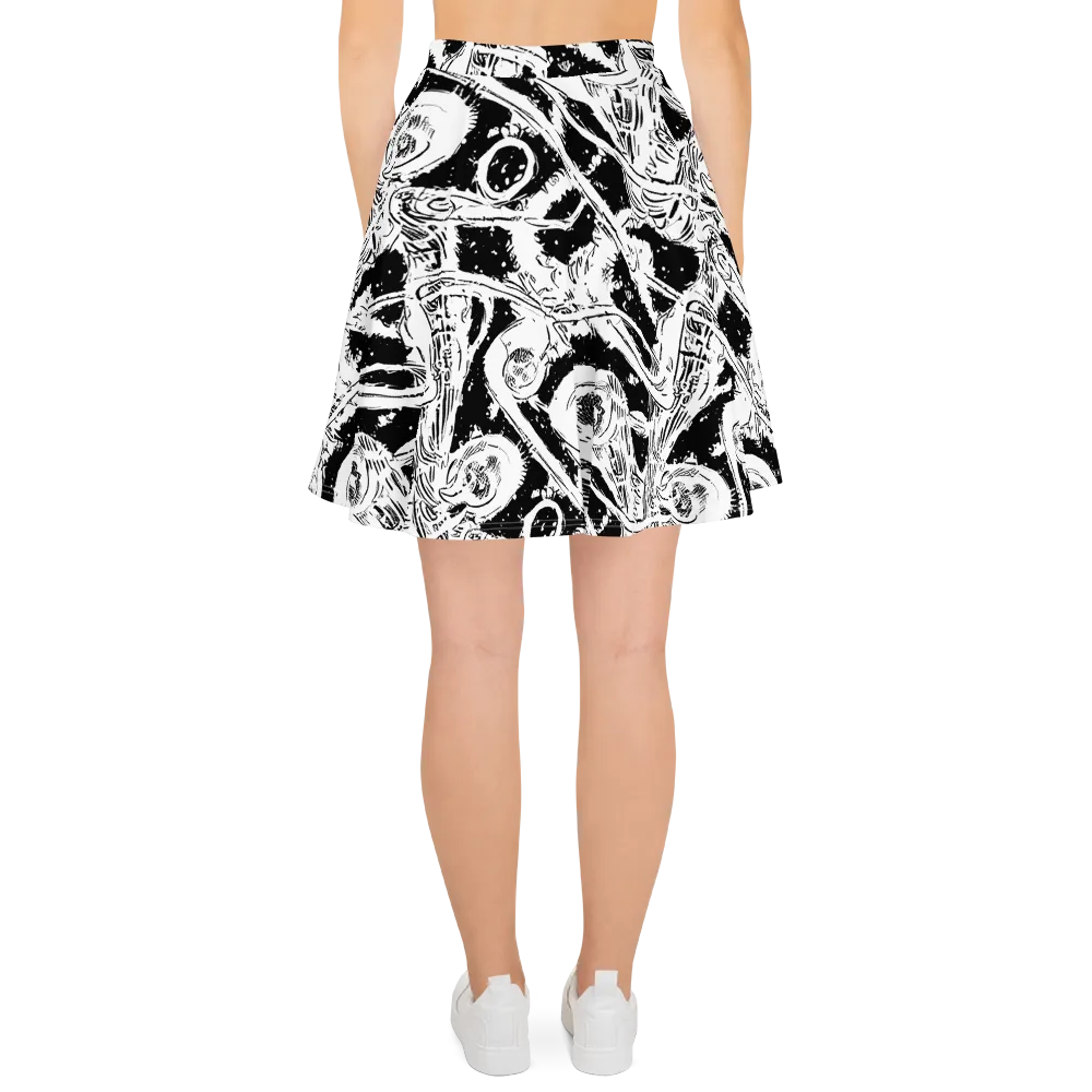 Ink Anatomy on Skater Skirt — Back