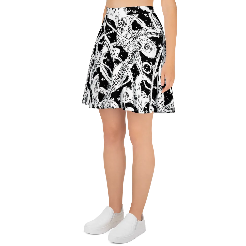 Ink Anatomy on Skater Skirt — Left