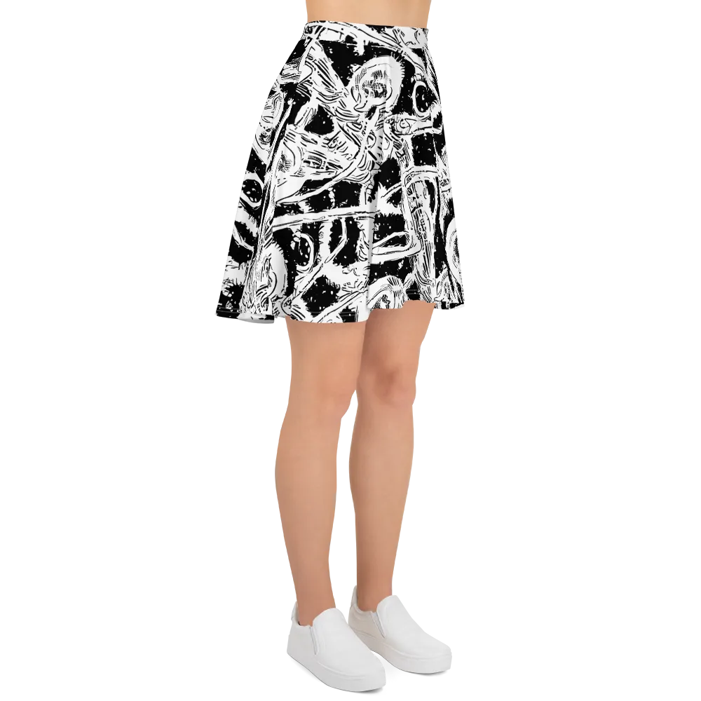 Ink Anatomy on Skater Skirt — Right