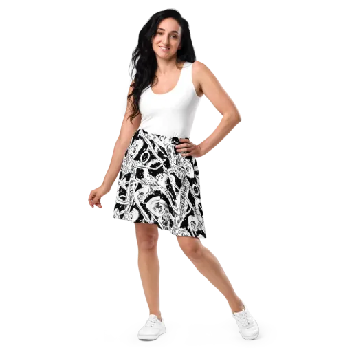Ink Anatomy on a Skater Skirt