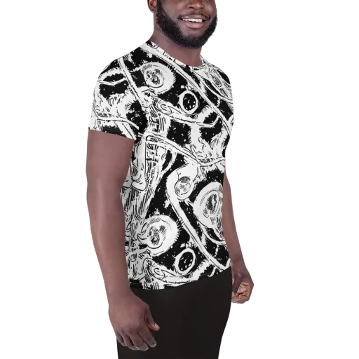 Ink Anatomy on a Men's Athletic T-Shirt