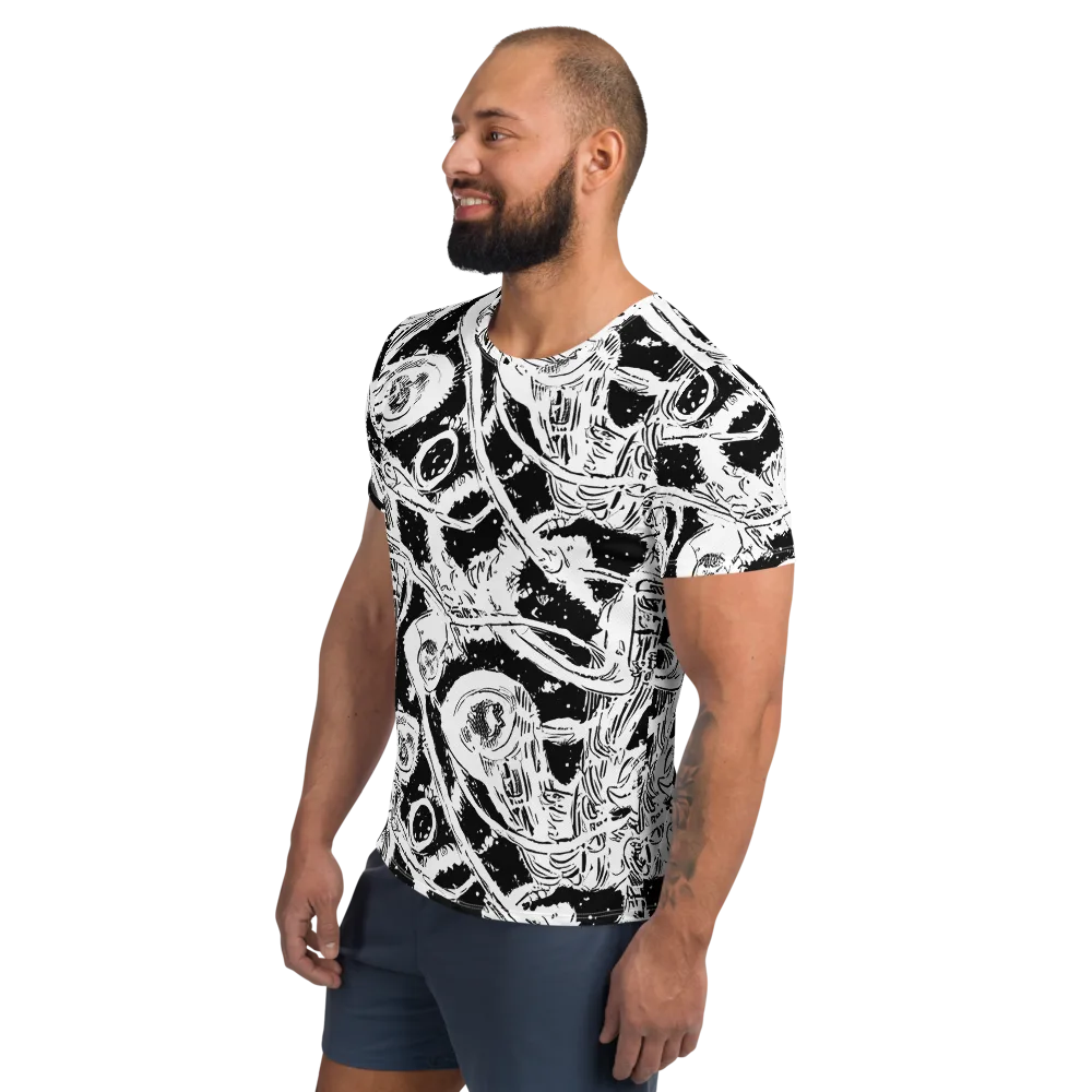 Ink Anatomy on Men's Athletic T-Shirt — Left