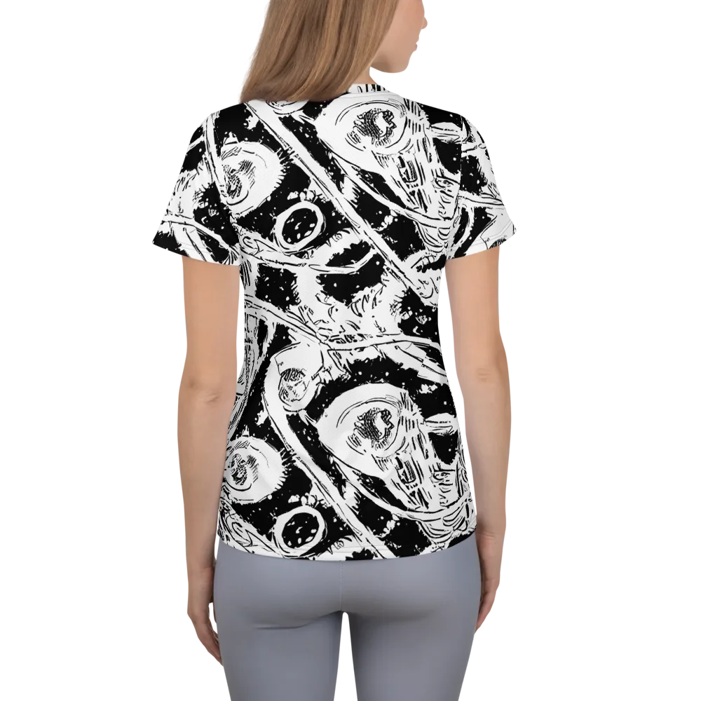 Ink Anatomy on Women's Athletic T-Shirt — Back