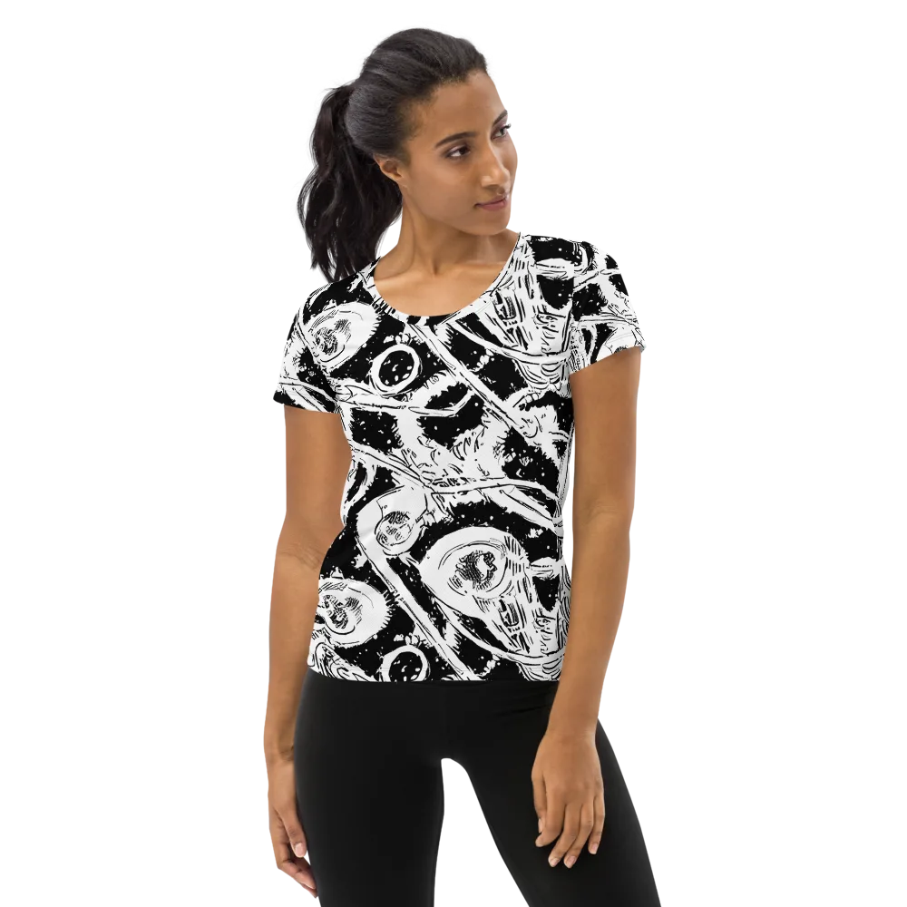 Ink Anatomy on Women's Athletic T-Shirt — Front