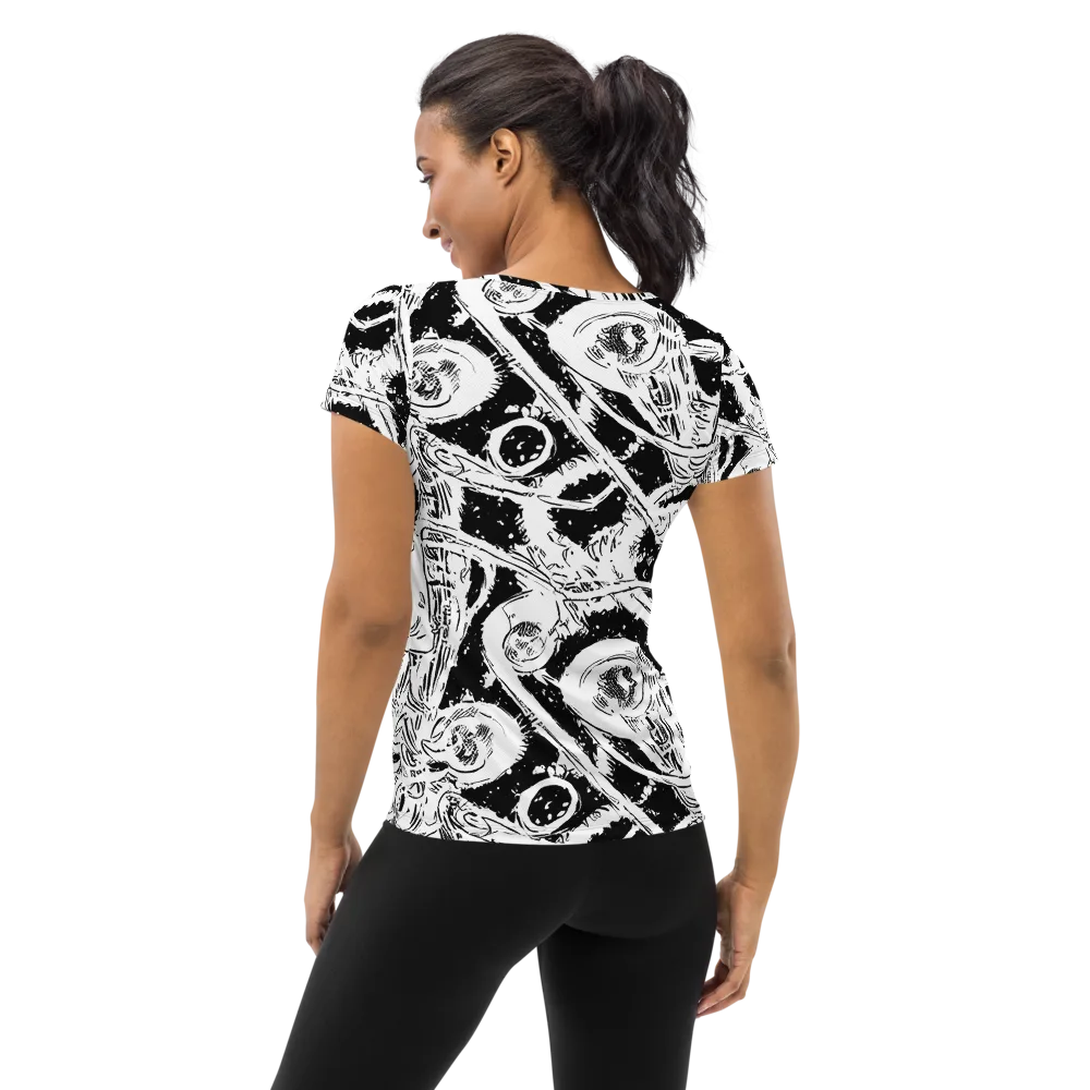 Ink Anatomy on Women's Athletic T-Shirt — Back