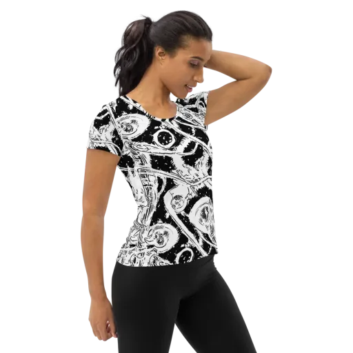 Ink Anatomy on a Women's Athletic T-Shirt
