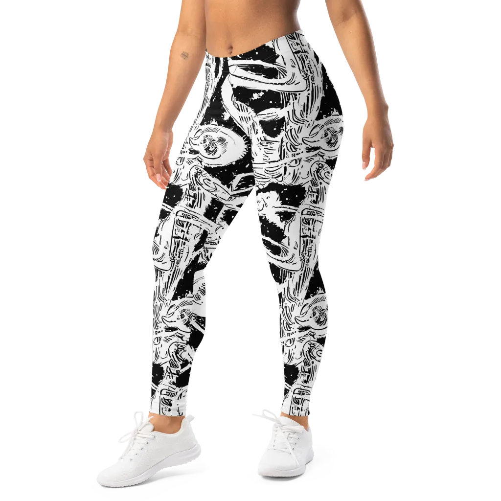 Ink Anatomy on Leggings — Left Front