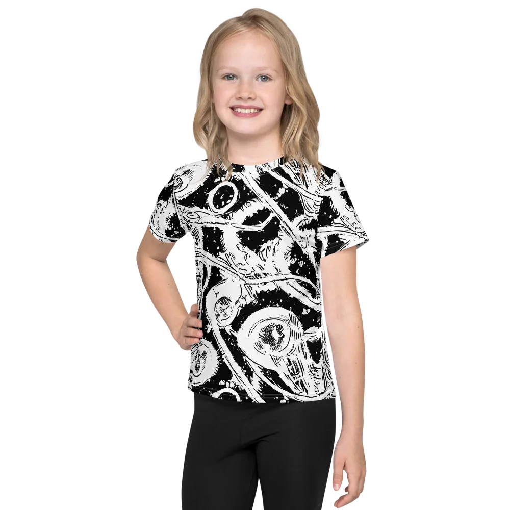 Ink Anatomy on Kids Crew Neck T-Shirt — Front