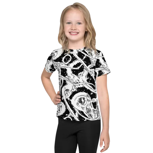 Ink Anatomy on a Kids Crew Neck T-Shirt