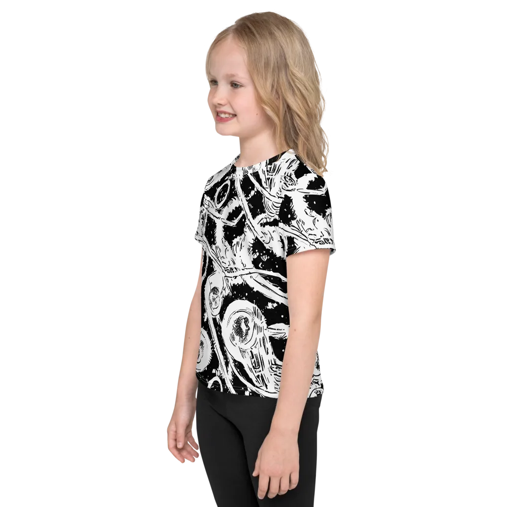 Ink Anatomy on Kids Crew Neck T-Shirt — Left