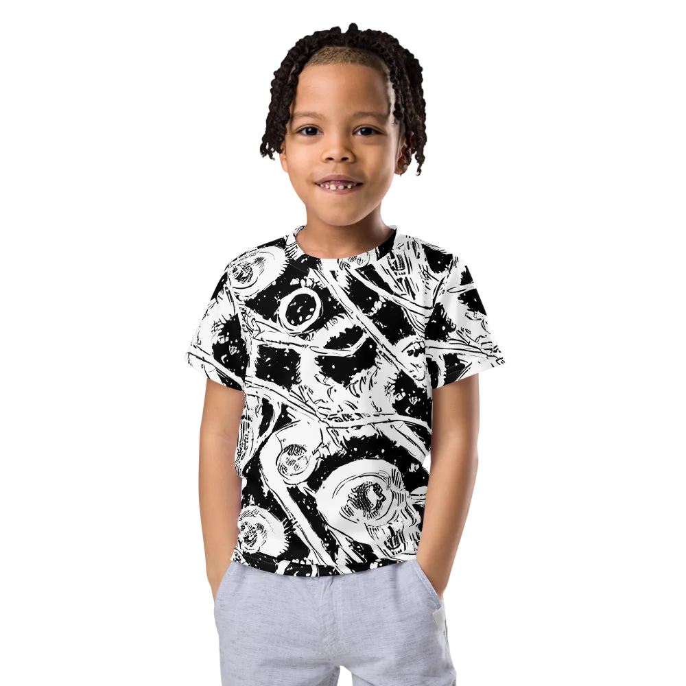 Ink Anatomy on Kids Crew Neck T-Shirt — Front