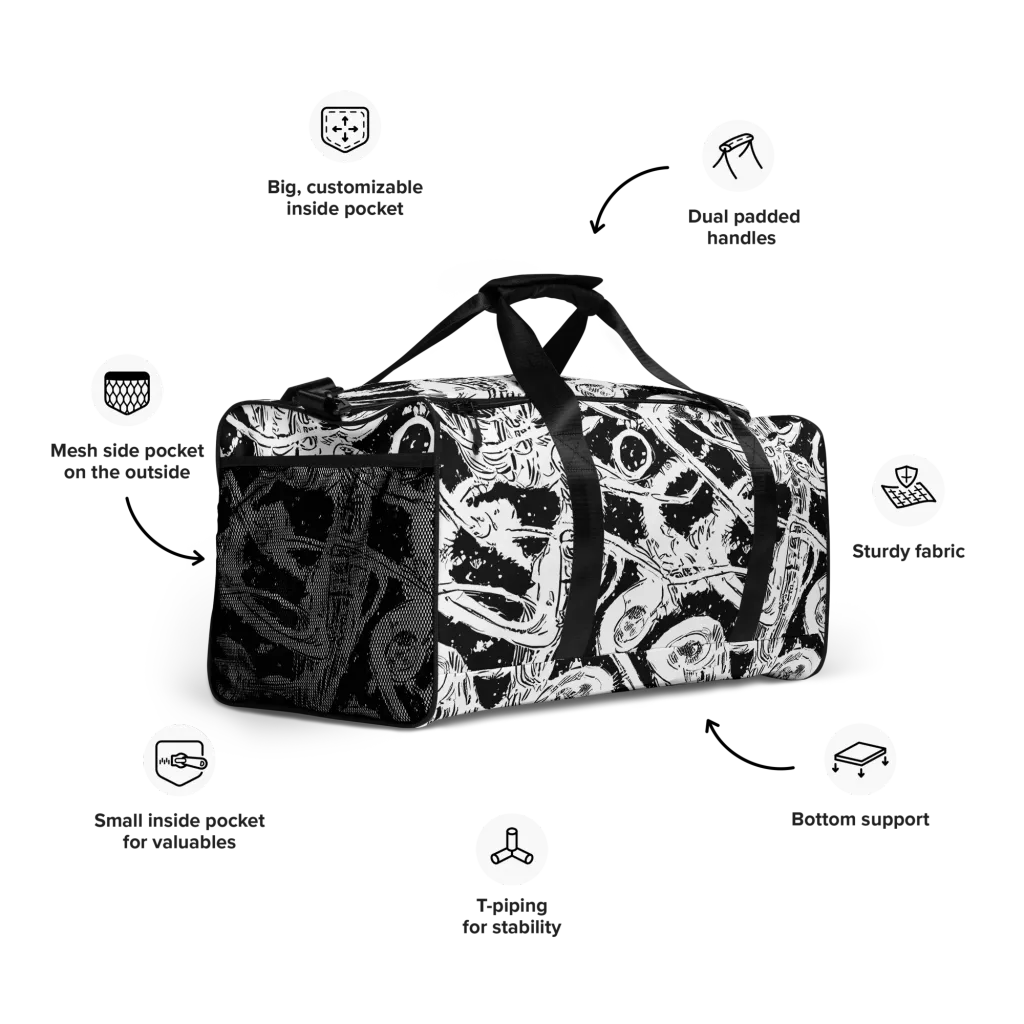 Ink Anatomy on Duffle Bag — Right Front