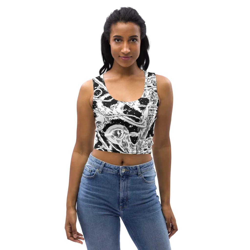 Ink Anatomy on Crop Top — Front