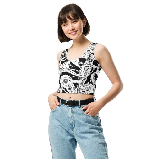 Ink Anatomy on a Crop Top