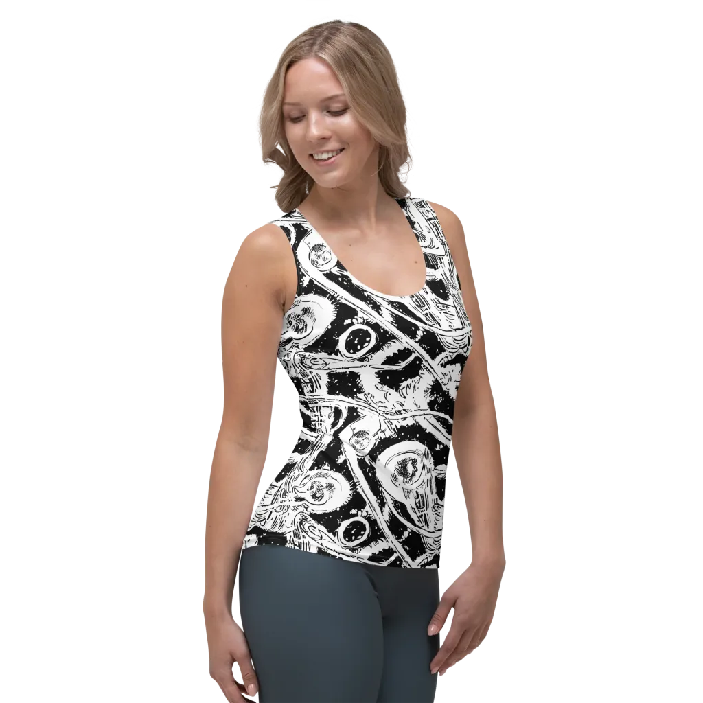Ink Anatomy on Women's Tank Top — Right Front