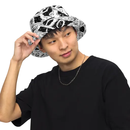 Ink Anatomy on a Reversible Bucket Hat