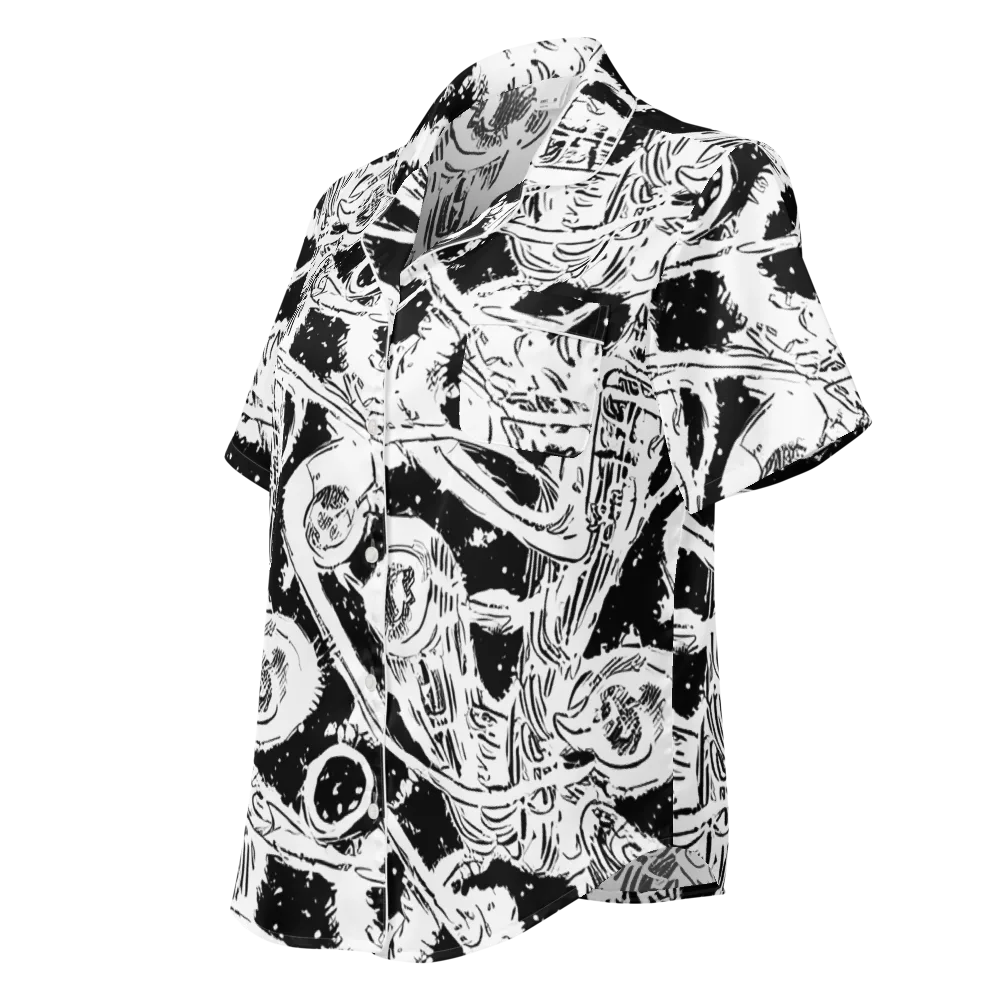 Ink Anatomy on Women's Short Sleeve Pajama Top — Left Front