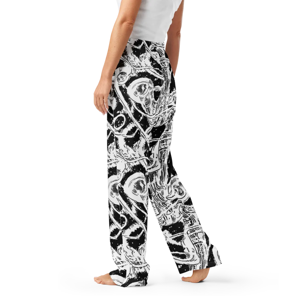 Ink Anatomy on Women's Pajama Pants — Left