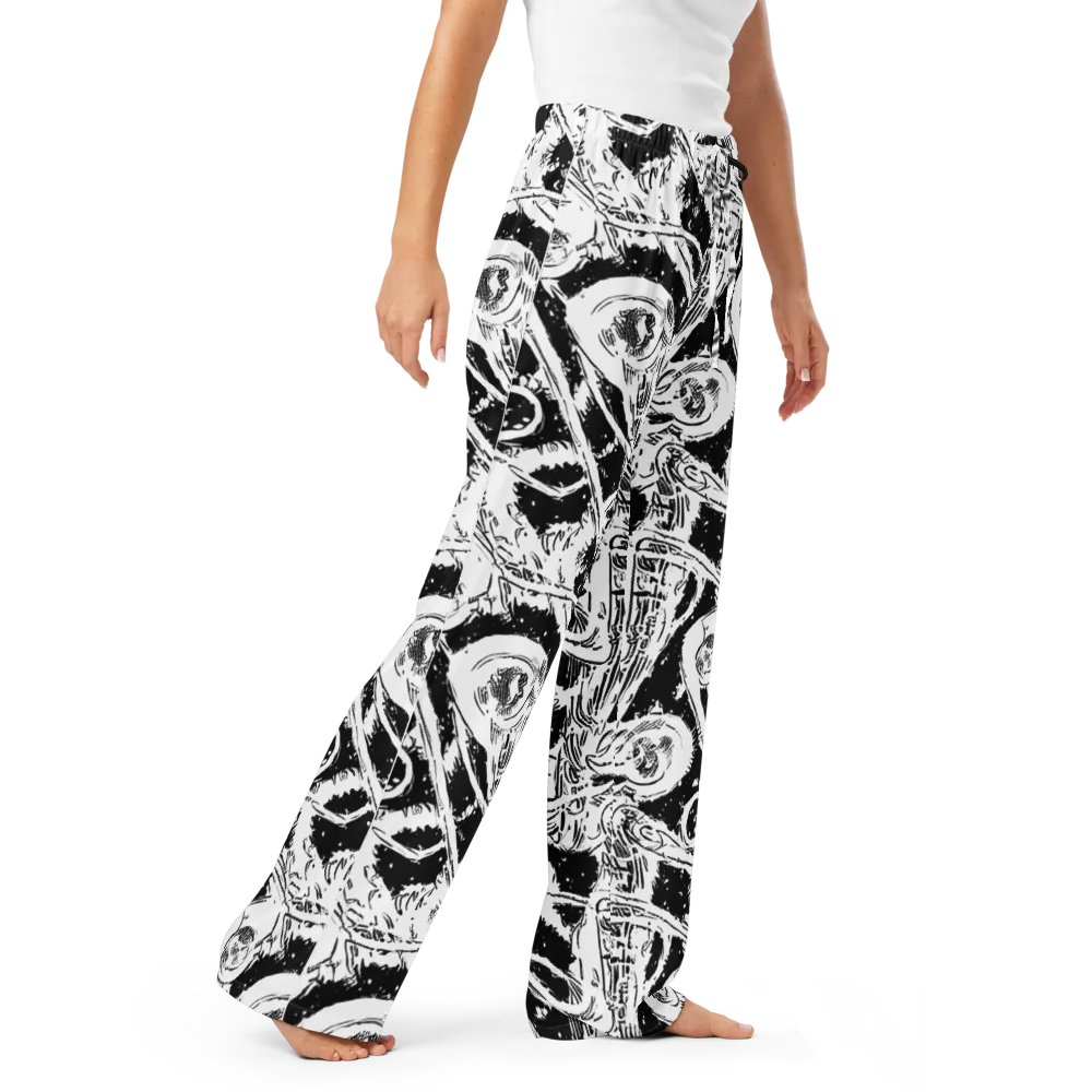 Ink Anatomy on Women's Pajama Pants — Right Front