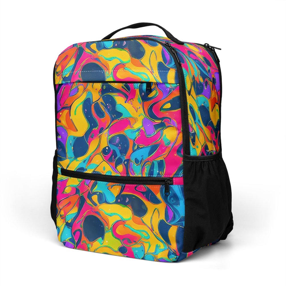 Magma Pop on Utility Backpack — Left Front