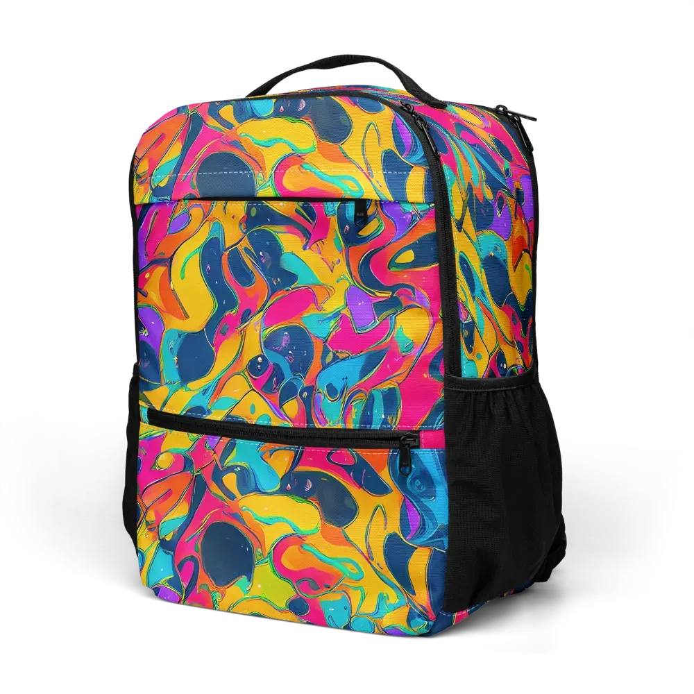 Magma Pop on Utility Backpack — Left Front