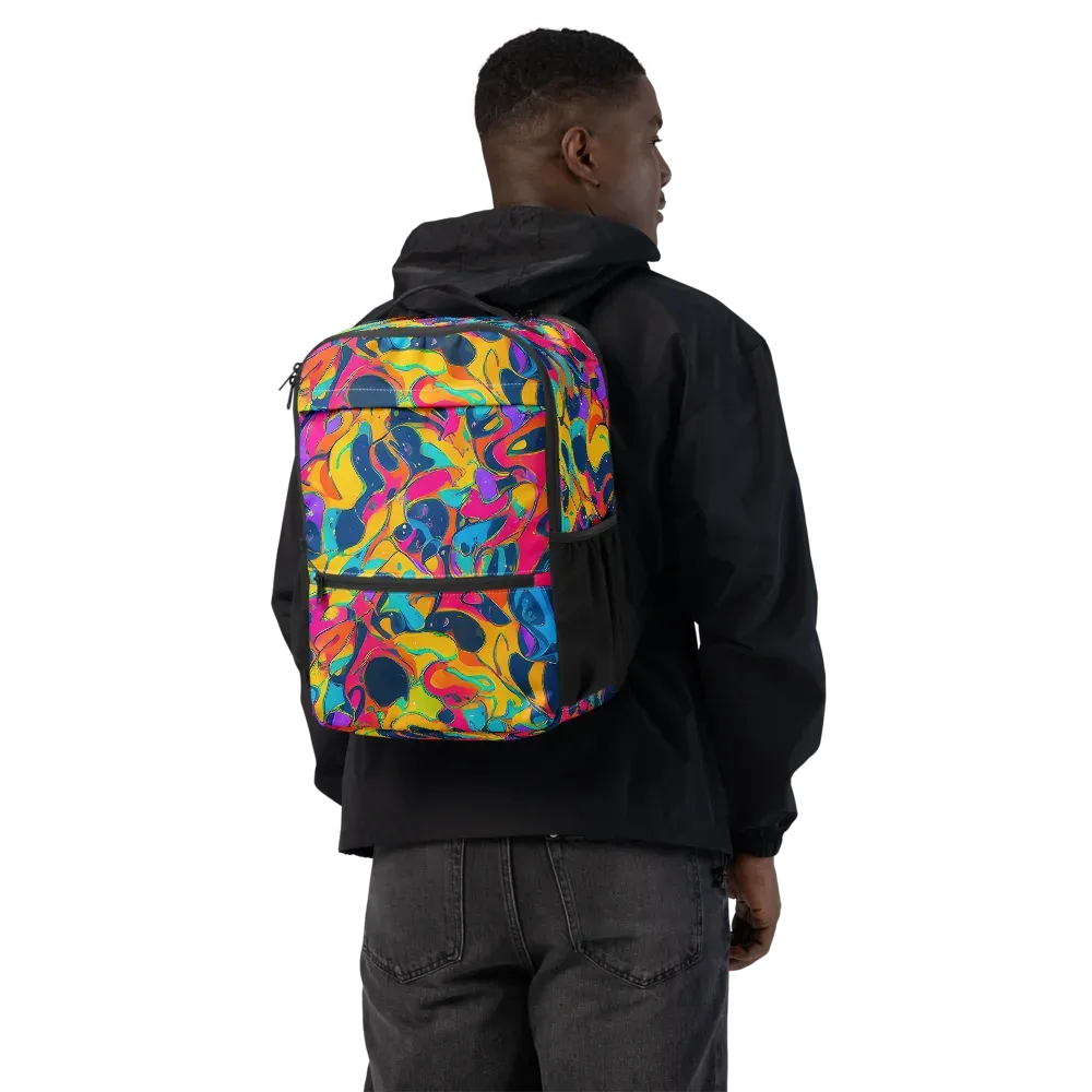 Magma Pop on Utility Backpack — Back