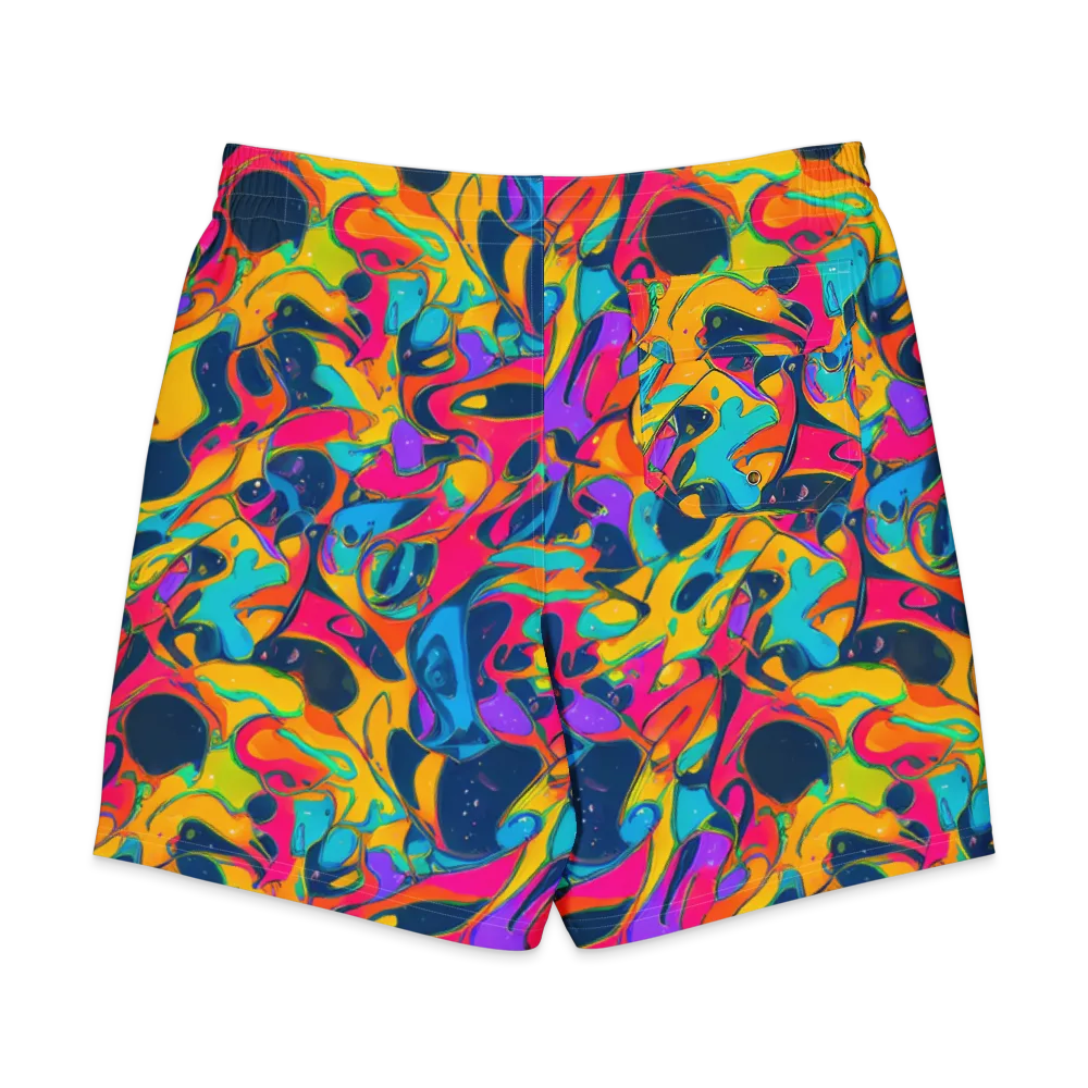 Magma Pop on Men's Board Shorts — Back