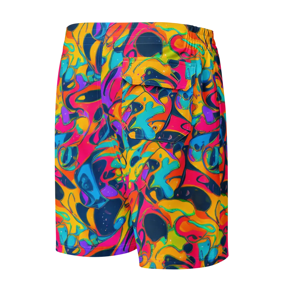 Magma Pop on Men's Board Shorts — Back