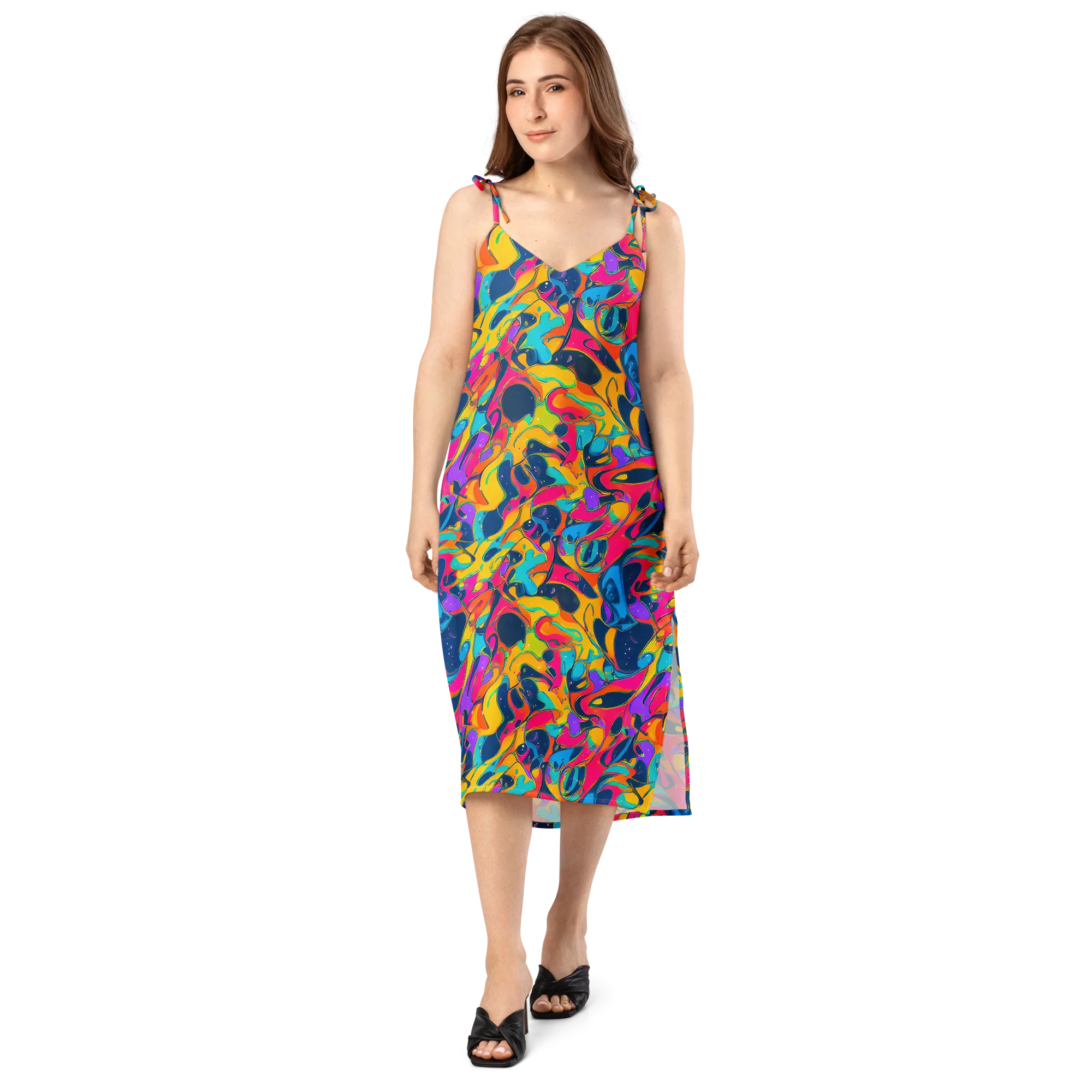 Magma Pop on Slip Dress — Front