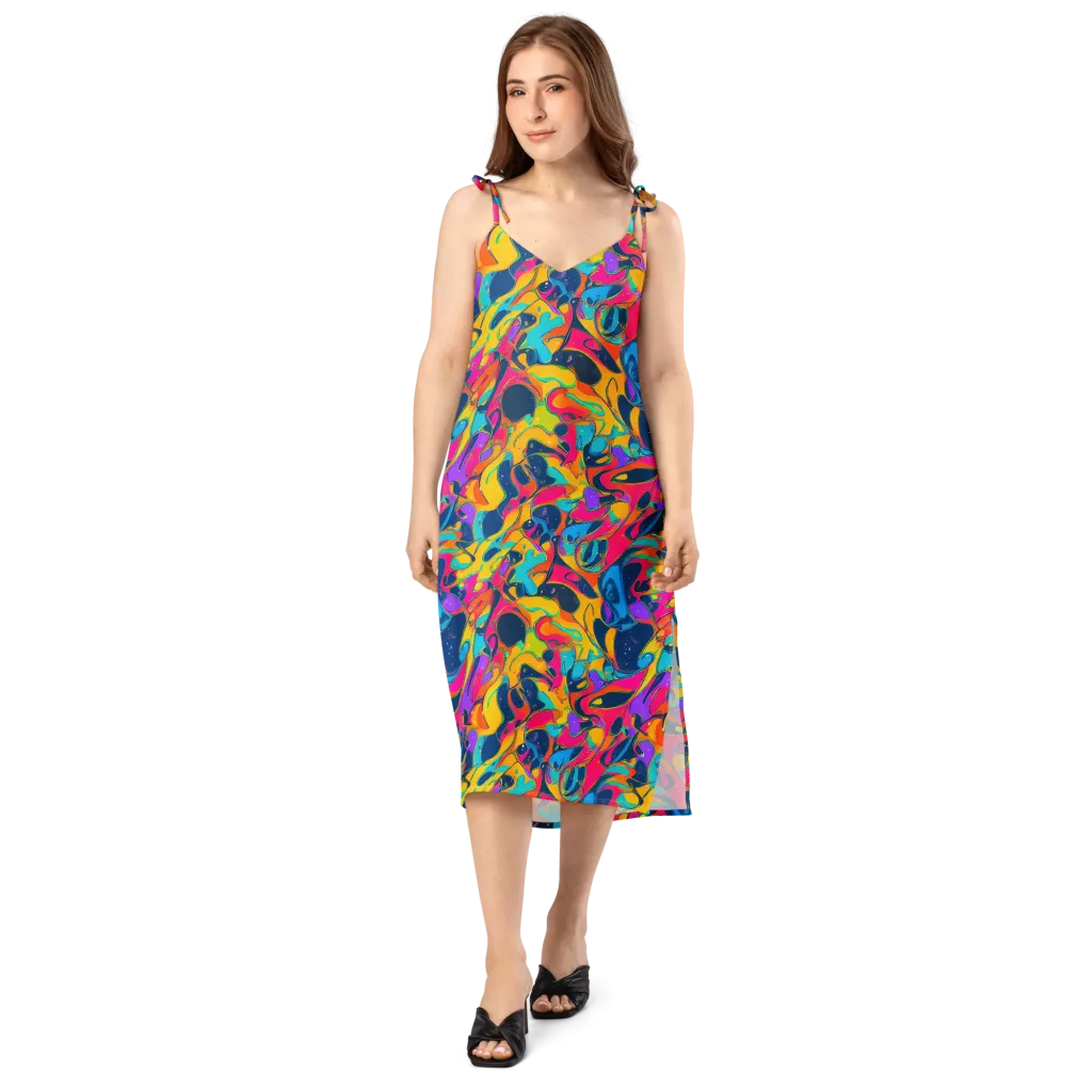 Magma Pop on Slip Dress — Front