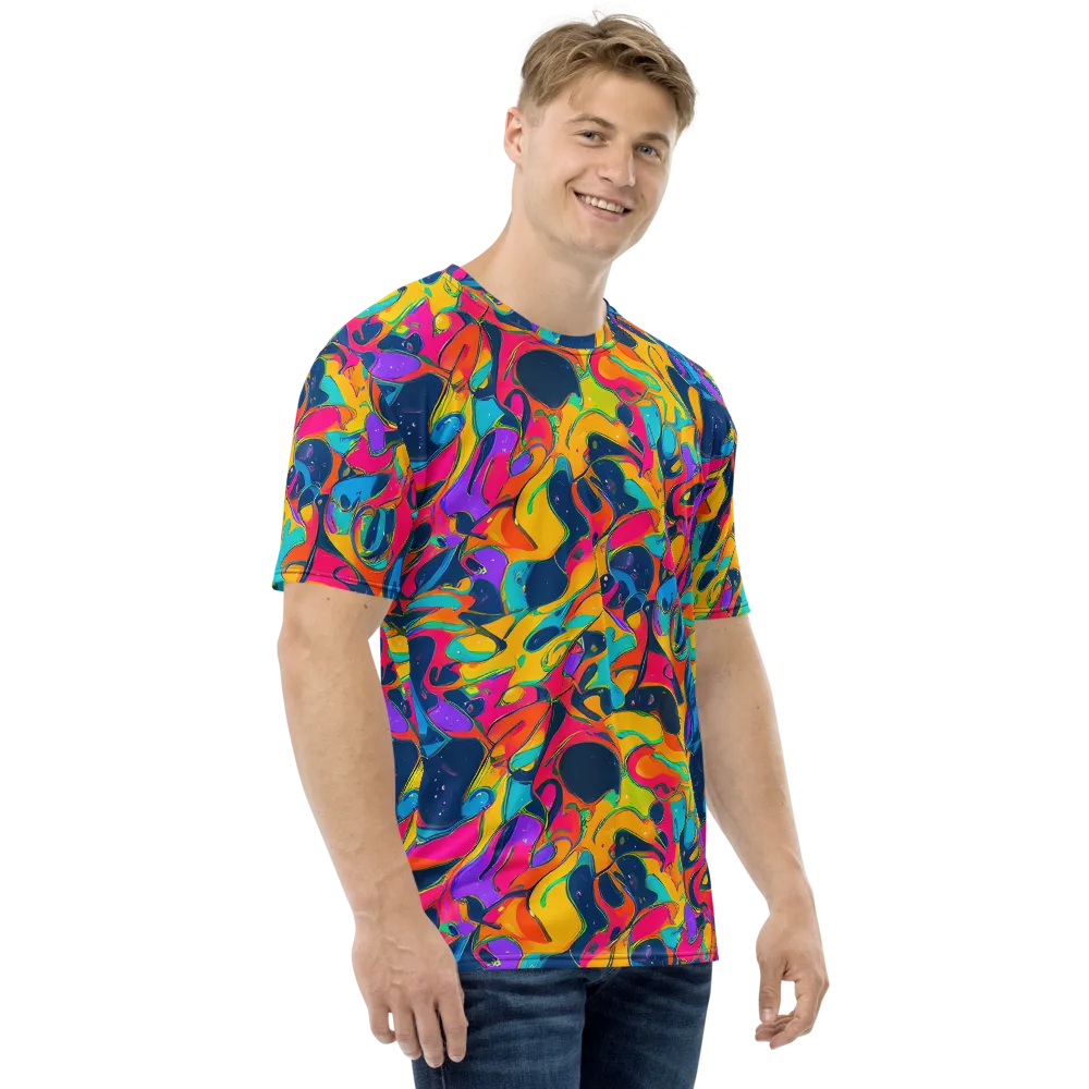 Magma Pop on Men's Crew Neck T-Shirt — Right
