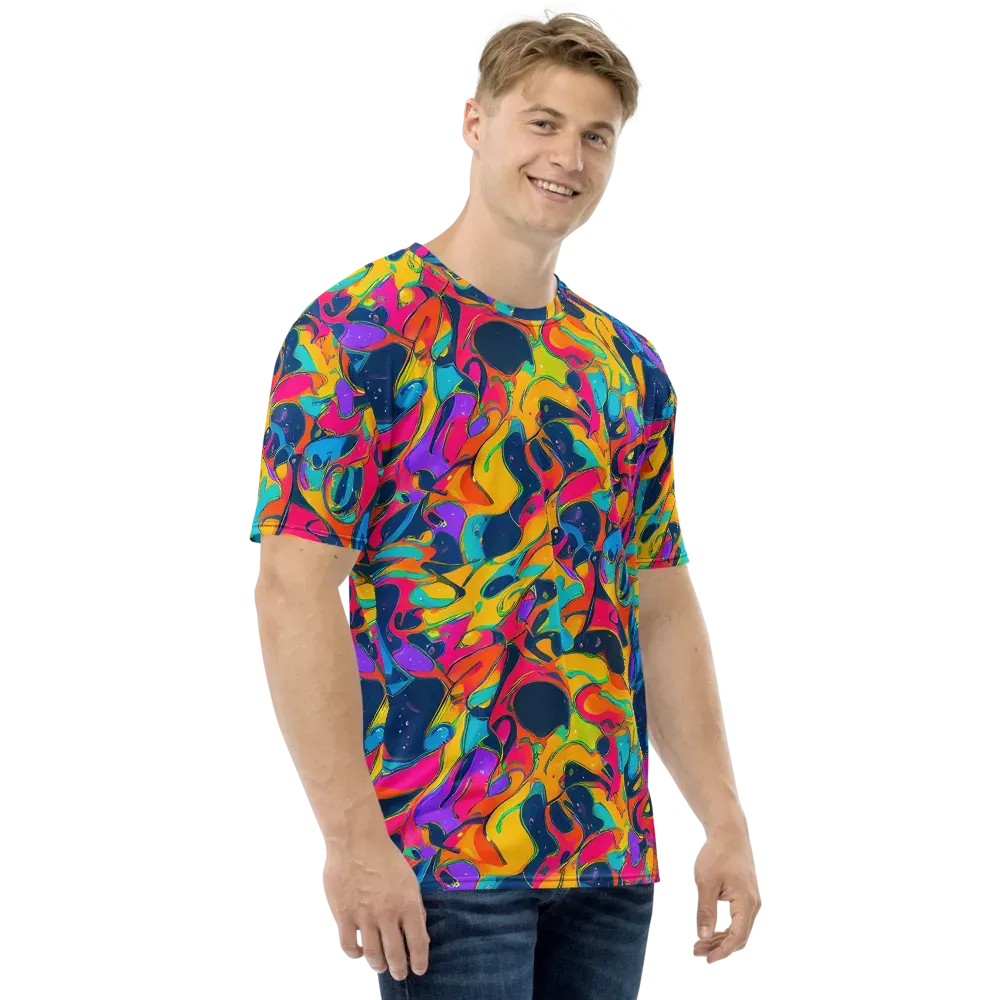 Magma Pop on Men's Crew Neck T-Shirt — Right