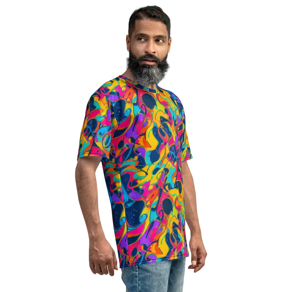 Magma Pop on Men's Crew Neck T-Shirt — Right