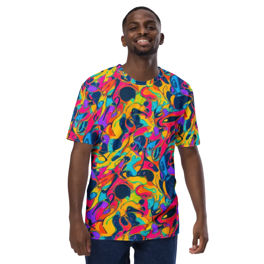 Magma Pop on Men's Crew Neck T-Shirt — Front