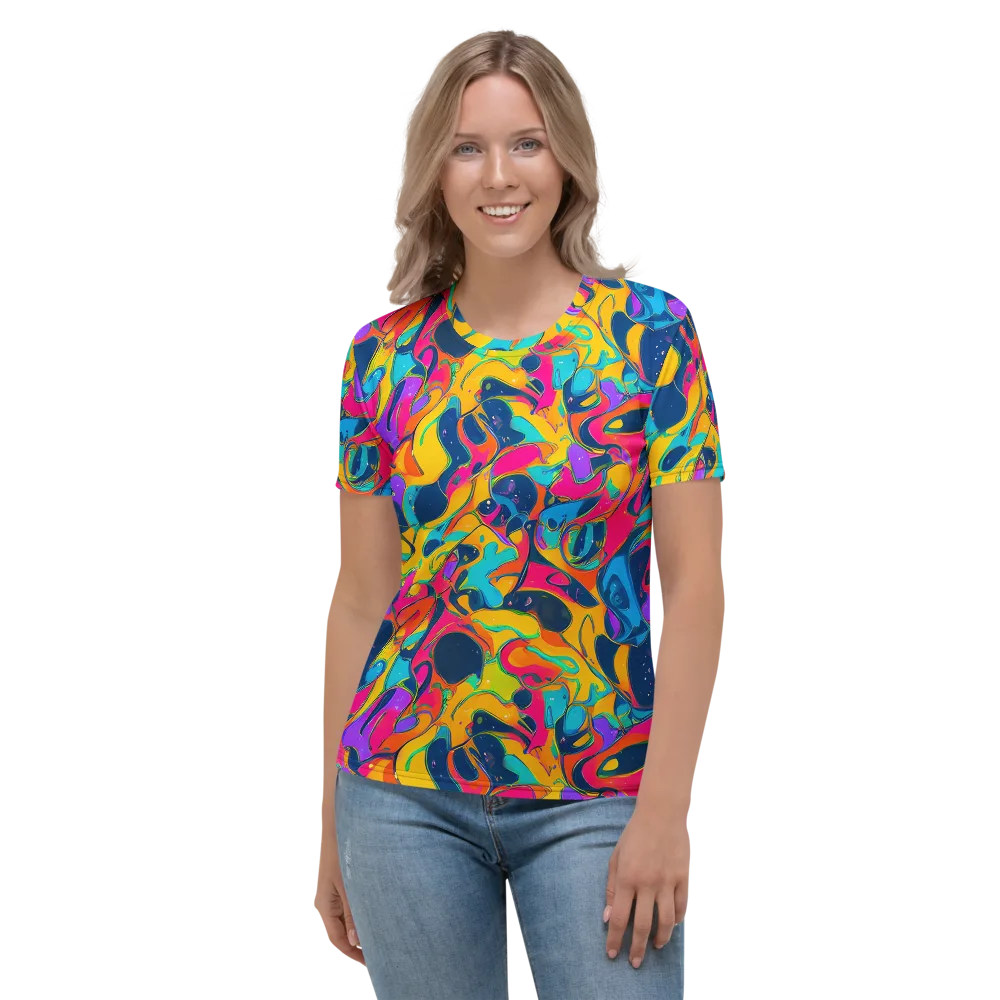 Magma Pop on Women's Crew Neck T-Shirt — Front