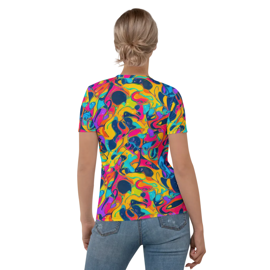 Magma Pop on Women's Crew Neck T-Shirt — Back